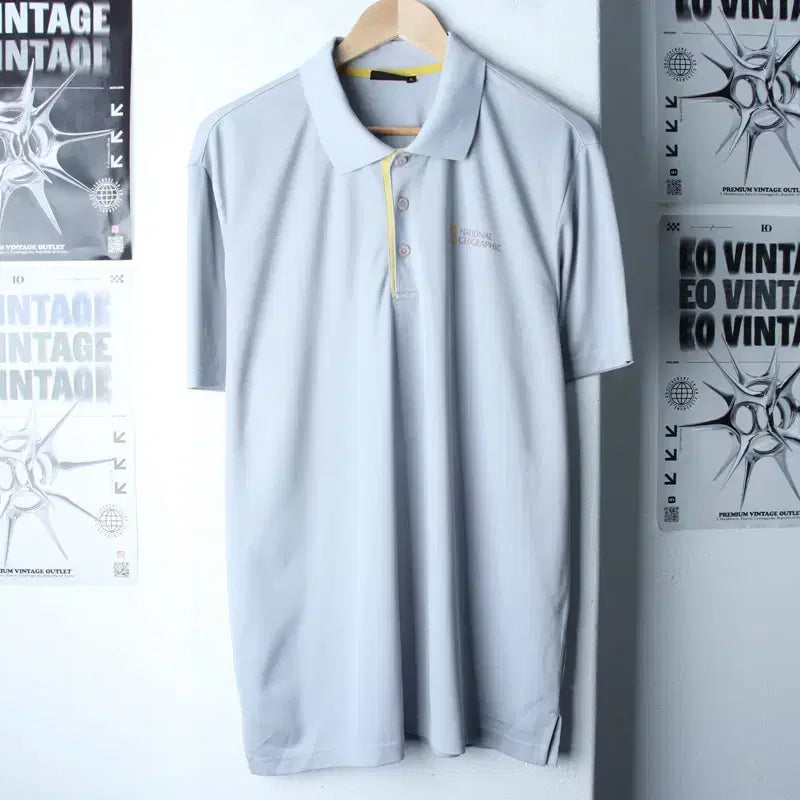 [BUNJANG] National Geographic Polo Shirt (XL-2XL) - 185BD / (XL-2XL) 내셔널지오그래픽 반팔 카라 티셔츠 빅사이즈-185BD