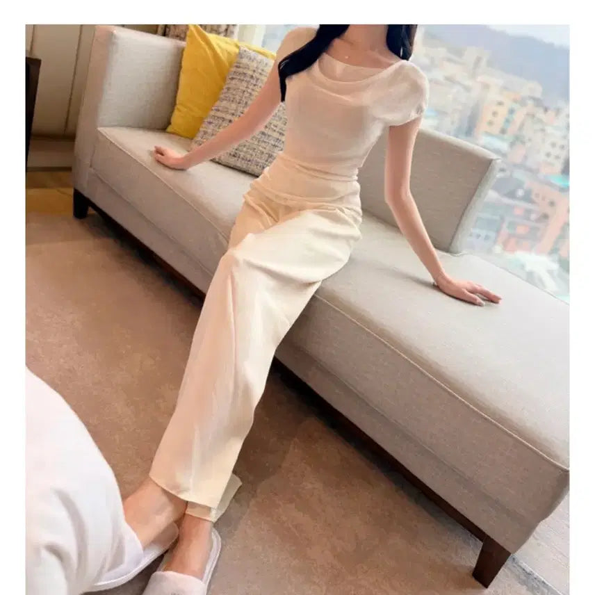 [SOLD OUT] 새상품 로썸제이 라운지 팬츠 s 아이보리
