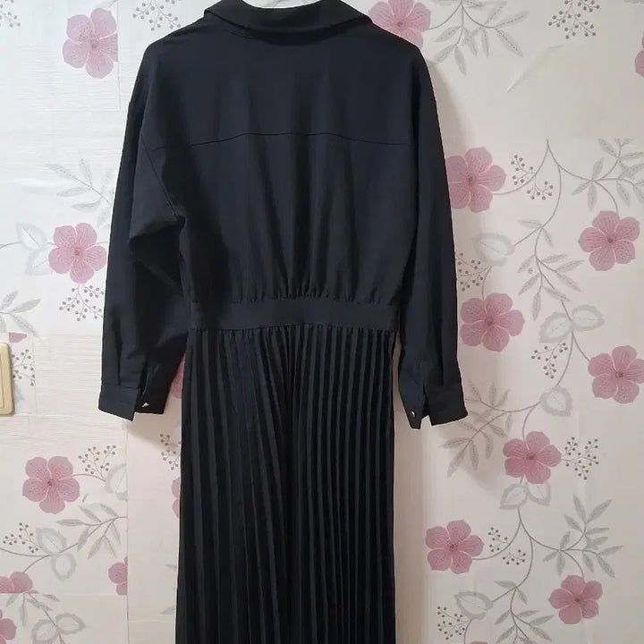 [SOLD OUT] WQ 블랙 플리츠 롱 원피스 S 택제품