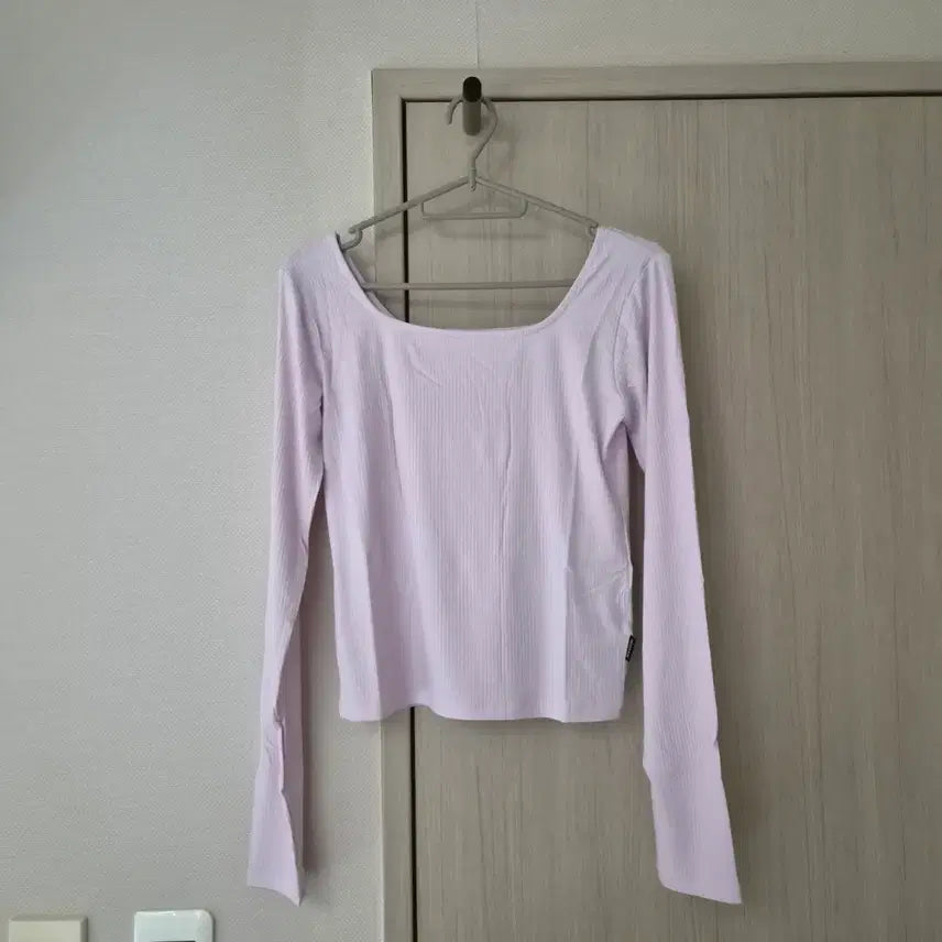 [BUNJANG] Mayyun Ribbed Knit T-shirt Set / 메이윤 제작 골지 쫀쫀티셔츠 2벌 차콜, 라벤더