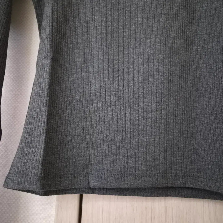 [BUNJANG] Mayyun Ribbed Knit T-shirt Set / 메이윤 제작 골지 쫀쫀티셔츠 2벌 차콜, 라벤더