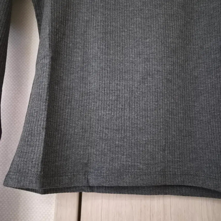 [BUNJANG] Mayyun Ribbed Knit T-shirt Set / 메이윤 제작 골지 쫀쫀티셔츠 2벌 차콜, 라벤더