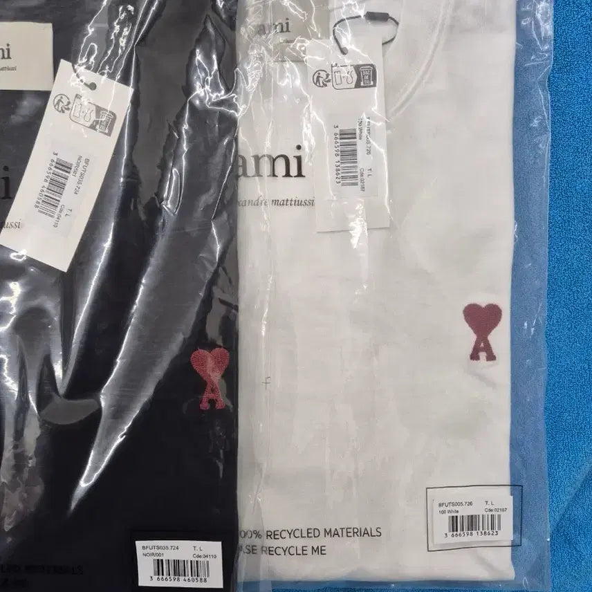 [BUNJANG] AMI Small Heart Short Sleeve T-shirt / 무배 이벤 정품 QR인증 새상품 아미 스몰 하트 반팔티