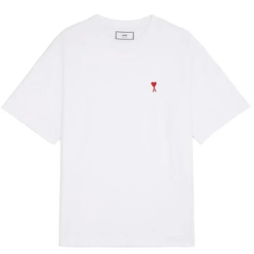 [BUNJANG] AMI Small Heart Short Sleeve T-shirt / 무배 이벤 정품 QR인증 새상품 아미 스몰 하트 반팔티
