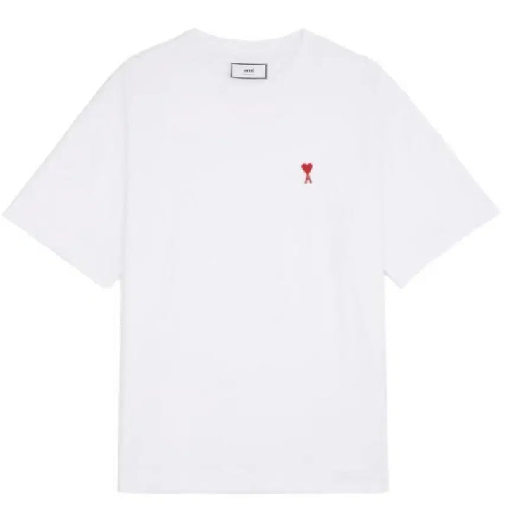 [BUNJANG] AMI Small Heart Short Sleeve T-shirt / 무배 이벤 정품 QR인증 새상품 아미 스몰 하트 반팔티