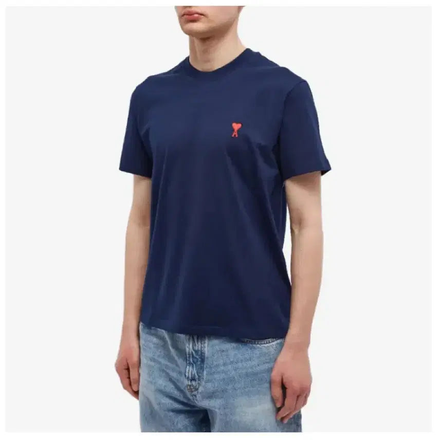 [BUNJANG] AMI Small Heart Short Sleeve T-shirt / 무배 이벤 정품 QR인증 새상품 아미 스몰 하트 반팔티