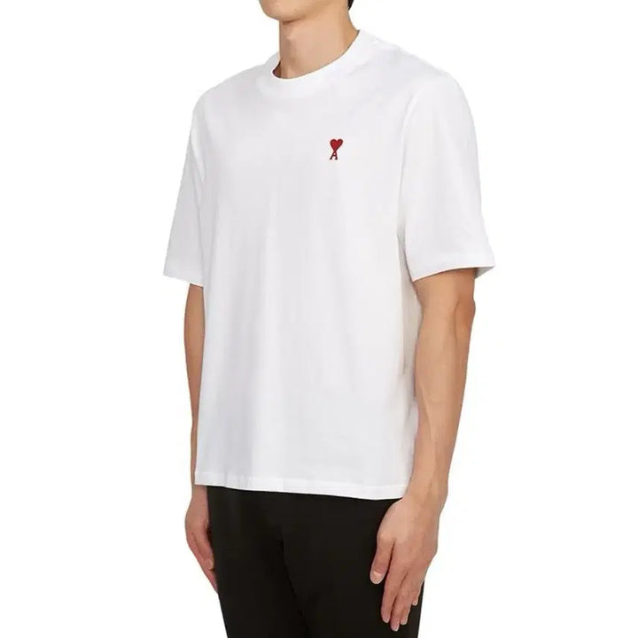 [BUNJANG] AMI Small Heart Short Sleeve T-shirt / 무배 이벤 정품 QR인증 새상품 아미 스몰 하트 반팔티