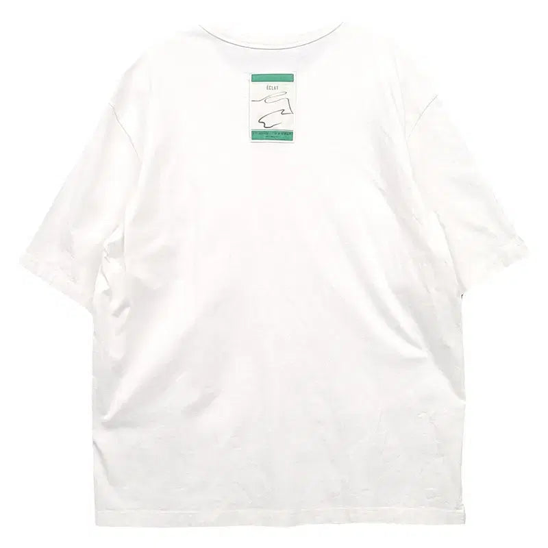 [BUNJANG] 8 Seconds Printed White T-shirt XL / 에잇세컨즈 프린팅 화이트 반팔티 XL