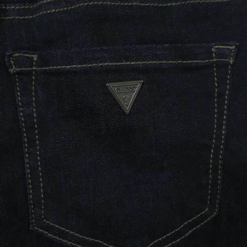 [SOLD OUT] 게스 여성 데님팬츠  와이드핏 진청 26사이즈
