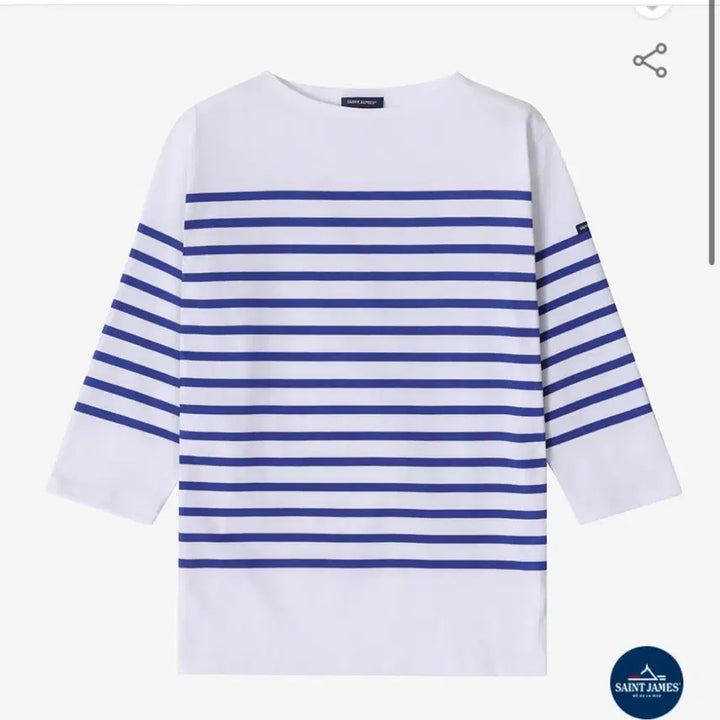[BUNJANG] Saint James Striped 3/4 Sleeve T-shirt / 세인트제임스 스트라이프티 7부 (44)