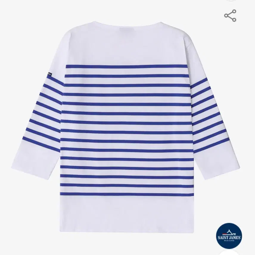 [BUNJANG] Saint James Striped 3/4 Sleeve T-shirt / 세인트제임스 스트라이프티 7부 (44)