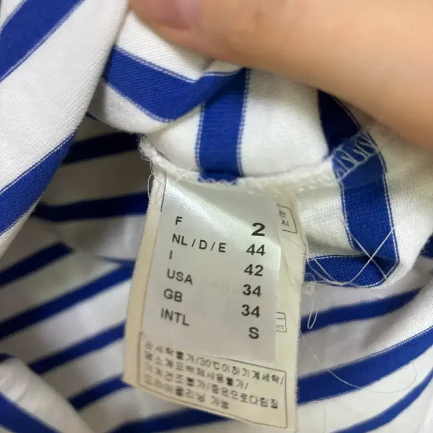 [BUNJANG] Saint James Striped 3/4 Sleeve T-shirt / 세인트제임스 스트라이프티 7부 (44)
