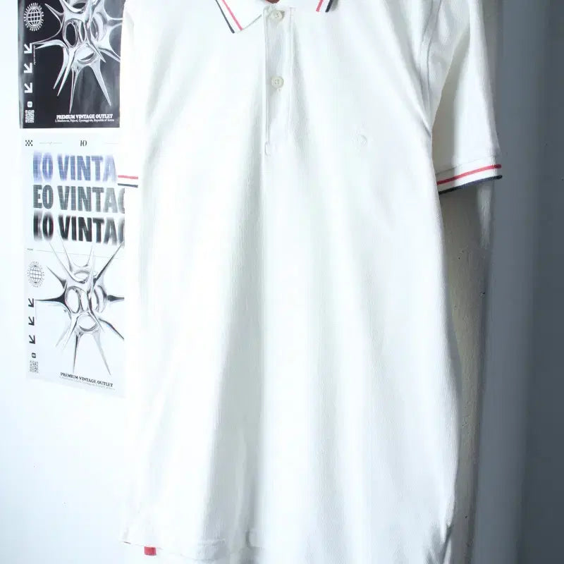 [BUNJANG] Brooks Brothers Short Sleeve Polo Shirt White / (L-XL) 브룩스브라더스 반팔 카라 티셔츠 스몰로고 화이트-185C2