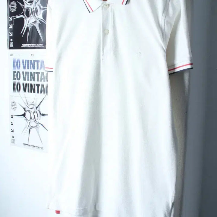 [BUNJANG] Brooks Brothers Short Sleeve Polo Shirt White / (L-XL) 브룩스브라더스 반팔 카라 티셔츠 스몰로고 화이트-185C2