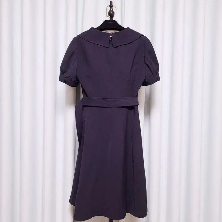 [BUNJANG] LINE Kara Puff Sleeve Dress / LINE 라인 카라 퍼프 원피스
