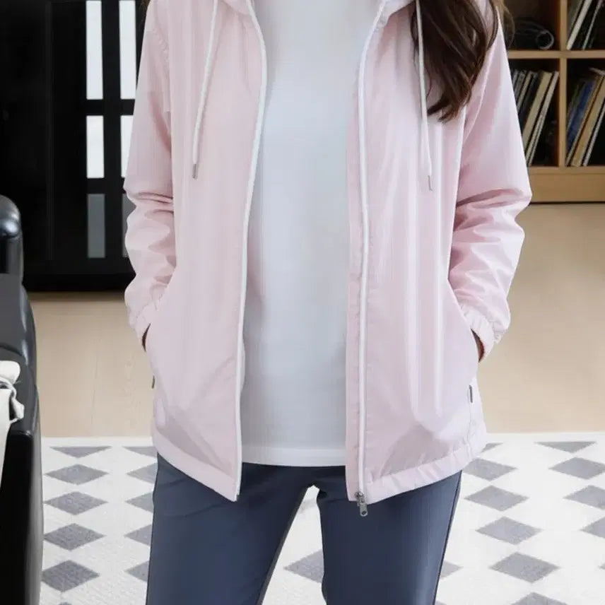[BUNJANG] Nassau Pink Windbreaker Jacket / Nassau 핑크색 바람막이 자켓