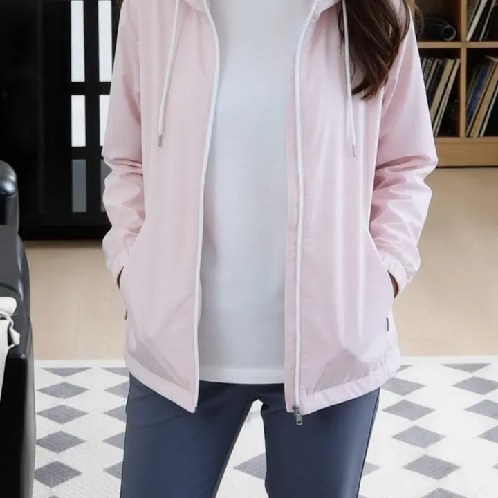 [BUNJANG] Nassau Pink Windbreaker Jacket / Nassau 핑크색 바람막이 자켓