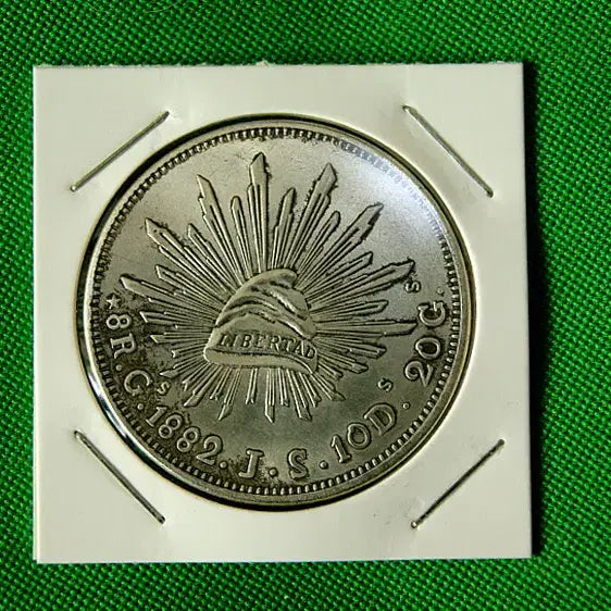 [BUNJANG] 1882 Mexico Liberted 8 Reales Eagle Crest Coin / 1882년 멕시코 리버티드 8리얼스 독수리문장 근대주화
