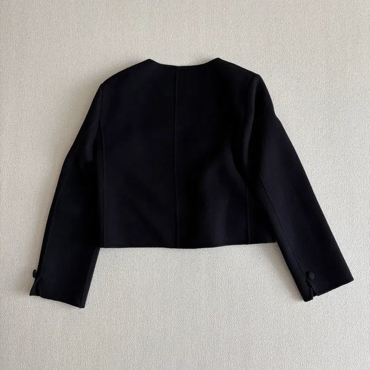 [BUNJANG] Navy Crop Wool Jacket / 네이비 크롭 울 자켓