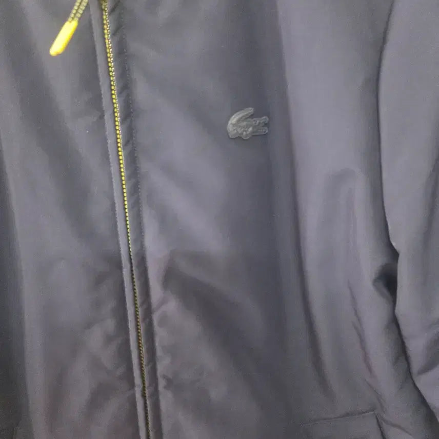 [BUNJANG] Lacoste Navy/Yellow Bomber Jacket / 라코스테 네이비/옐로우 봄버 자켓