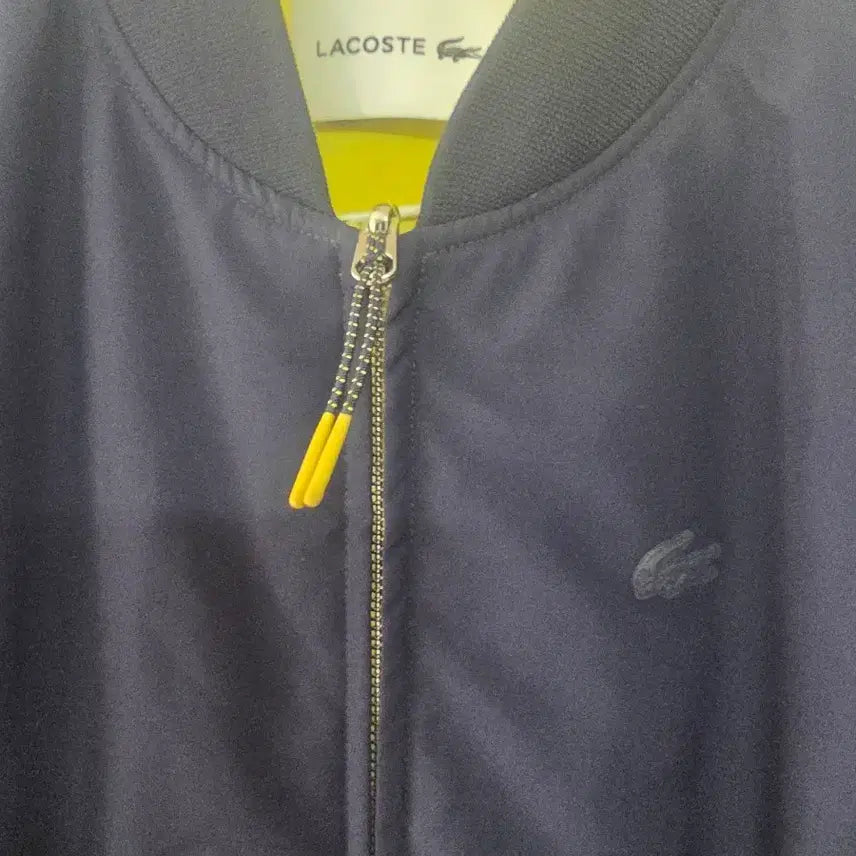 [BUNJANG] Lacoste Navy/Yellow Bomber Jacket / 라코스테 네이비/옐로우 봄버 자켓