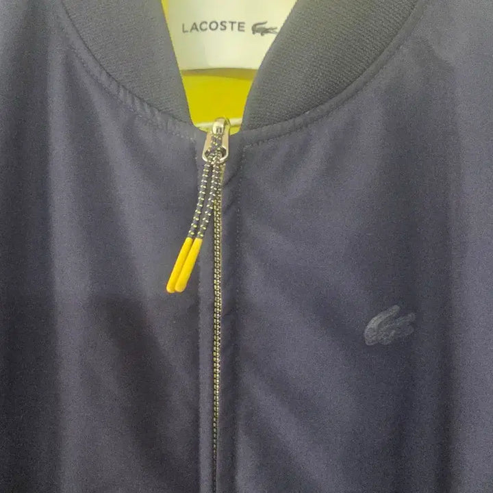 [BUNJANG] Lacoste Navy/Yellow Bomber Jacket / 라코스테 네이비/옐로우 봄버 자켓