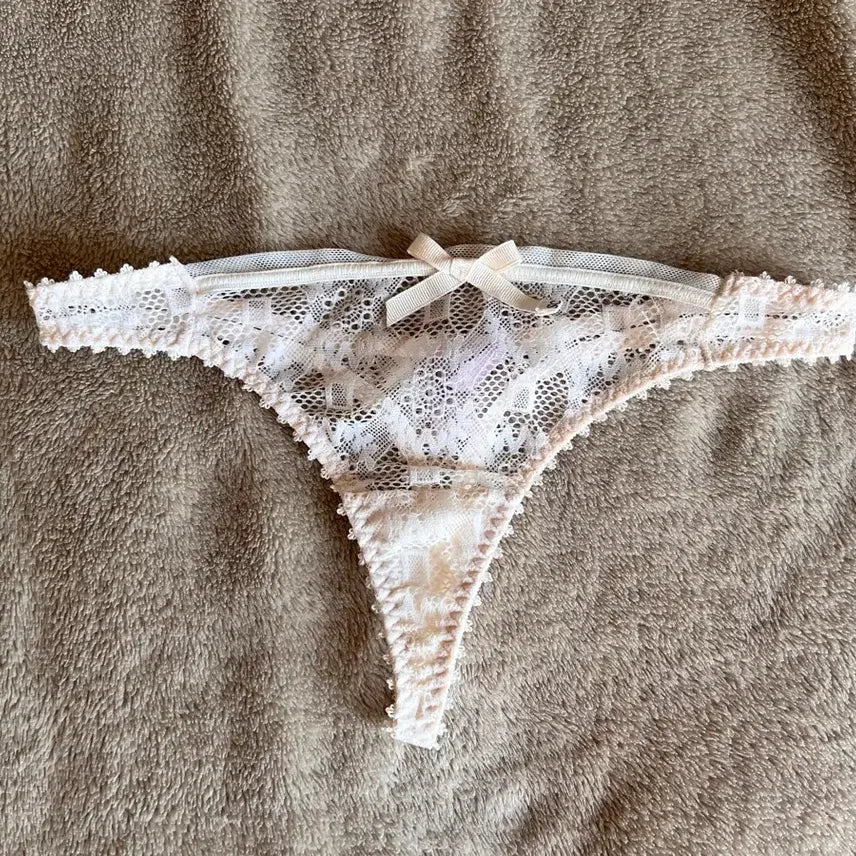 [SOLD OUT] (중고) 여성팬티 리본 화이트
