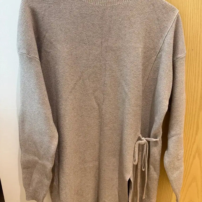 [BUNJANG] Beige Long Knit Sweater / 롱 베이지 니트