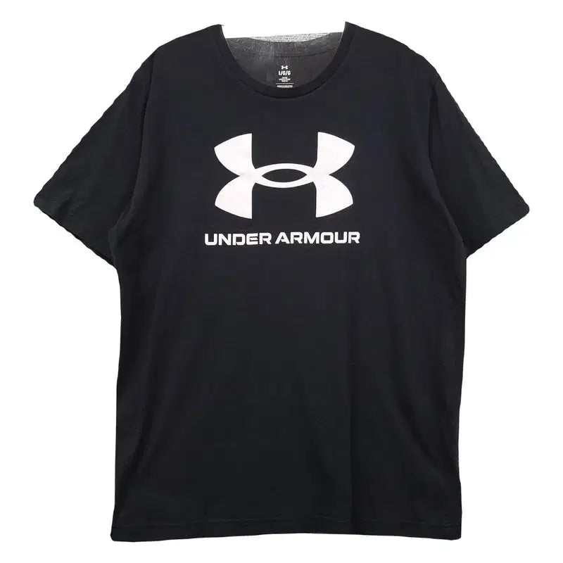 [BUNJANG] Under Armour Printed Black Training T-shirt / 언더아머 프린팅 블랙 트레이닝 반팔티 L/G/G