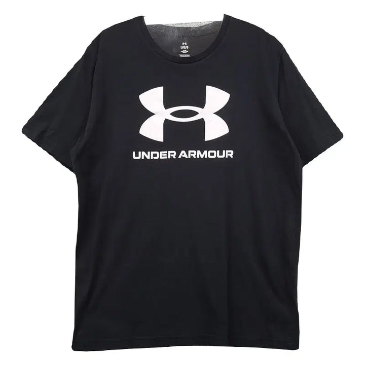 [BUNJANG] Under Armour Printed Black Training T-shirt / 언더아머 프린팅 블랙 트레이닝 반팔티 L/G/G