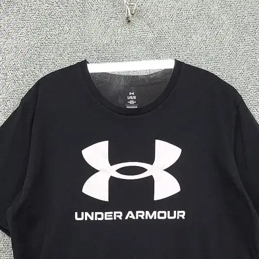 [BUNJANG] Under Armour Printed Black Training T-shirt / 언더아머 프린팅 블랙 트레이닝 반팔티 L/G/G