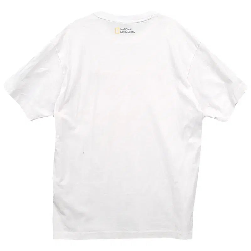 [BUNJANG] National Geographic White T-shirt M / 내셔널지오그래픽 화이트 반팔티 M