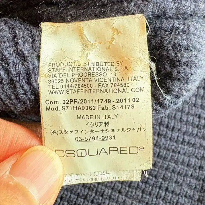 [BUNJANG] Dsquared2 Shawl Collar Cardigan / 정품 Dsquared2 Shawl Collar 가디건-S(95)