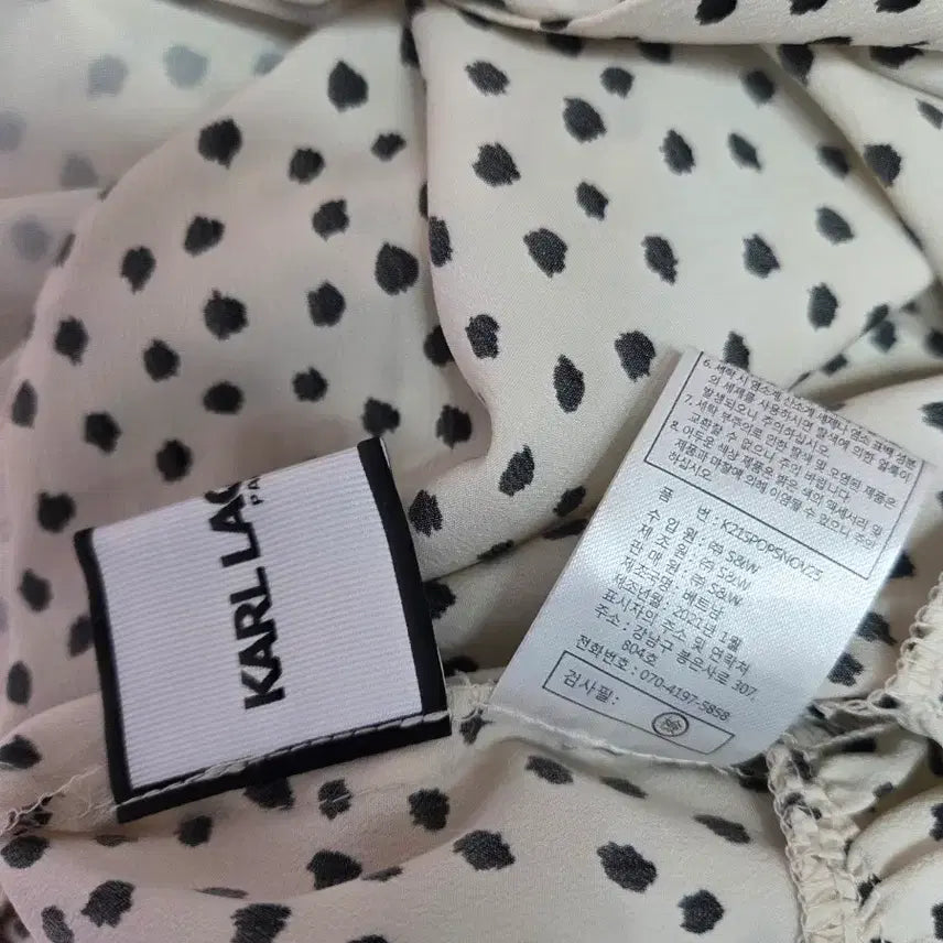 [BUNJANG] Karl Lagerfeld Dot Long Dress / 칼라거펠트 도트 롱원피스 85(55)