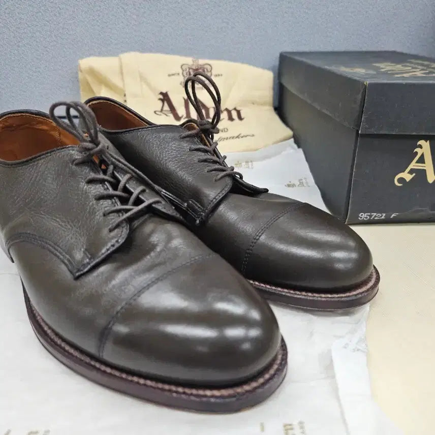 [BUNJANG] Alden 95721 Barrie Last Cap Toe Blucher / 알든 95721 캡토 더비 7D (250~255/샌프란시스코 별주)