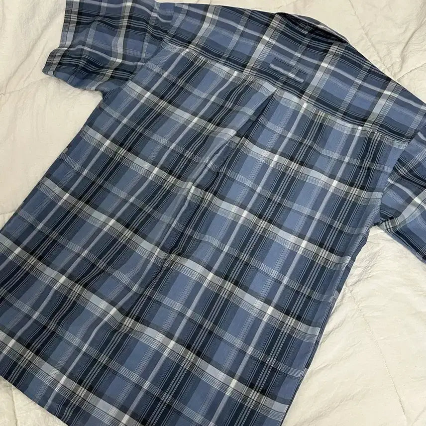 [BUNJANG] Columbia Checkered Short Sleeve Shirt - Large / 콜롬비아 체크 반팔 셔츠 라지