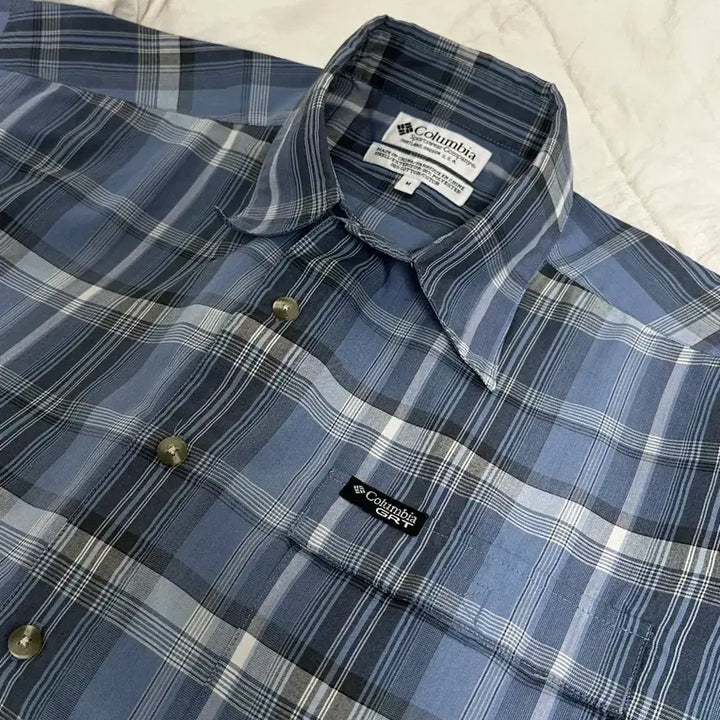 [BUNJANG] Columbia Checkered Short Sleeve Shirt - Large / 콜롬비아 체크 반팔 셔츠 라지