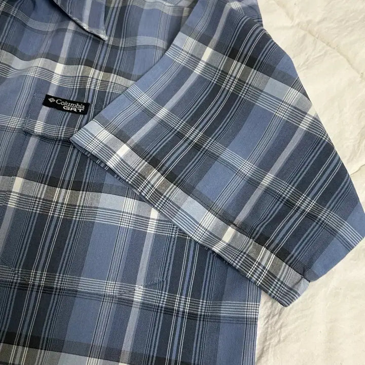 [BUNJANG] Columbia Checkered Short Sleeve Shirt - Large / 콜롬비아 체크 반팔 셔츠 라지