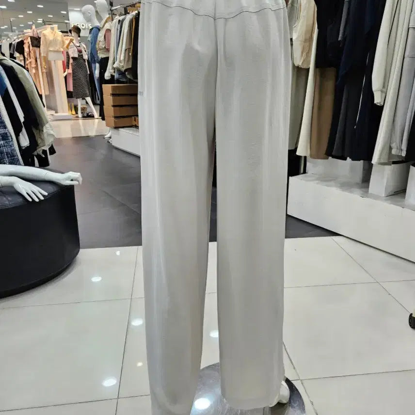 [BUNJANG] Polyester Semi-Wide Bending Pants / 폴리 세미와이드 밴딩팬츠 55