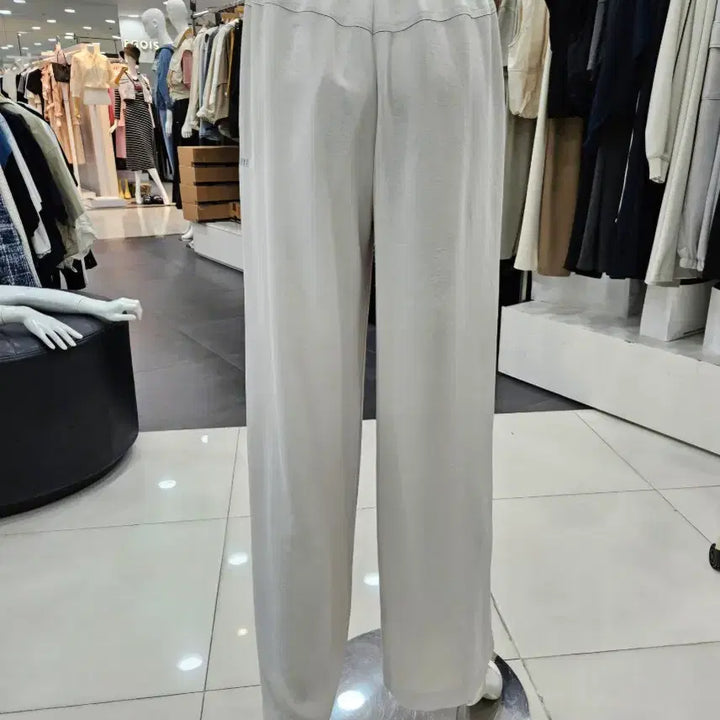 [BUNJANG] Polyester Semi-Wide Bending Pants / 폴리 세미와이드 밴딩팬츠 55