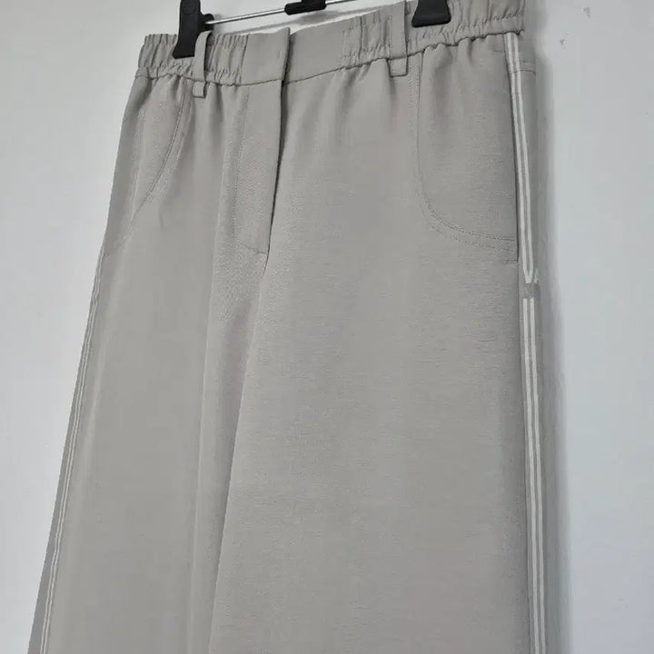 [BUNJANG] Polyester Semi-Wide Bending Pants / 폴리 세미와이드 밴딩팬츠 55