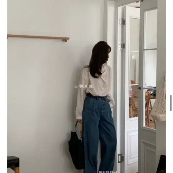 [BUNJANG] Liberty Wide Fit Denim Pants / liberty 리버티 투 핀턱 데님 팬츠 난스판 와이드핏 핀턱 데님 바지