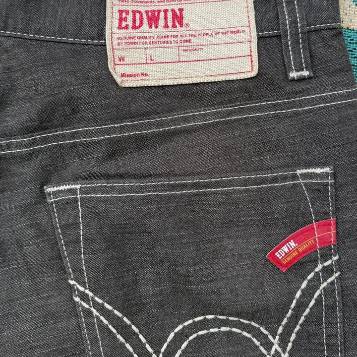 [BUNJANG] EDWIN Linen Blend Denim Pants (W33) / EDWIN 린넨 혼방 데님 팬츠 (W33)