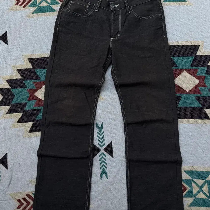 [BUNJANG] EDWIN Linen Blend Denim Pants (W33) / EDWIN 린넨 혼방 데님 팬츠 (W33)