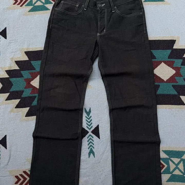 [BUNJANG] EDWIN Linen Blend Denim Pants (W33) / EDWIN 린넨 혼방 데님 팬츠 (W33)