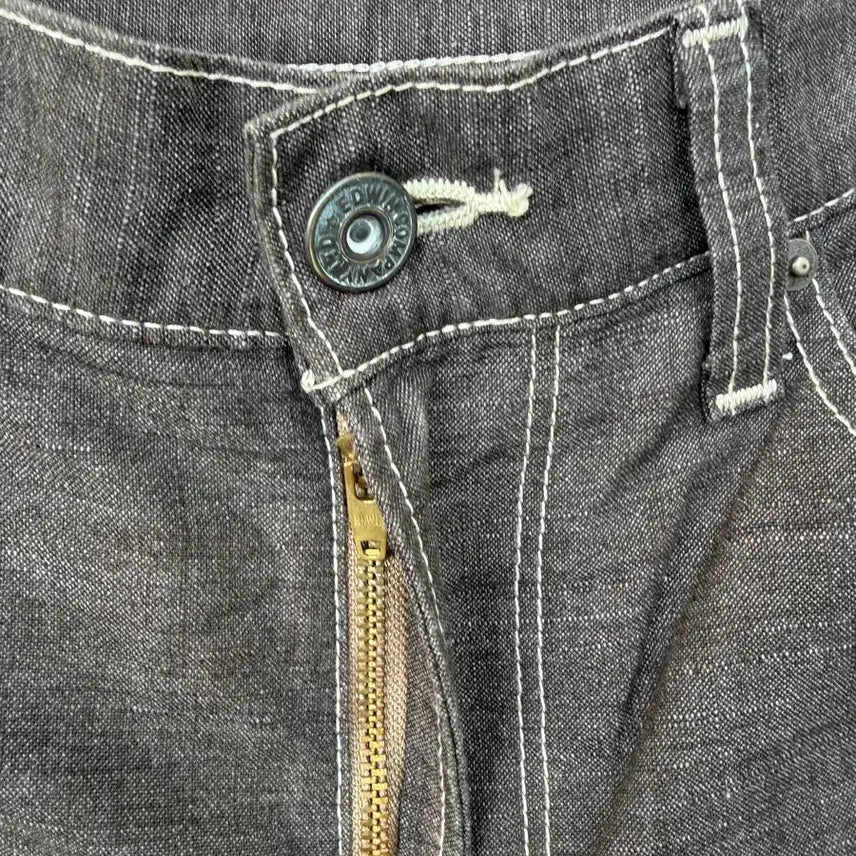 [BUNJANG] EDWIN Linen Blend Denim Pants (W33) / EDWIN 린넨 혼방 데님 팬츠 (W33)