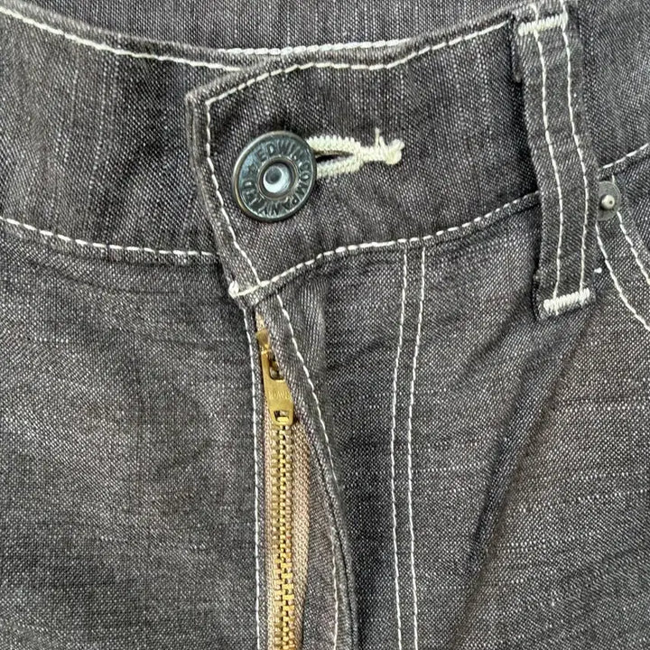 [BUNJANG] EDWIN Linen Blend Denim Pants (W33) / EDWIN 린넨 혼방 데님 팬츠 (W33)
