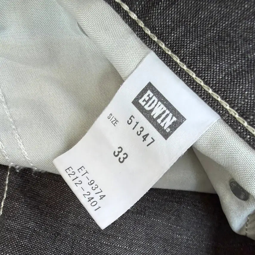 [BUNJANG] EDWIN Linen Blend Denim Pants (W33) / EDWIN 린넨 혼방 데님 팬츠 (W33)