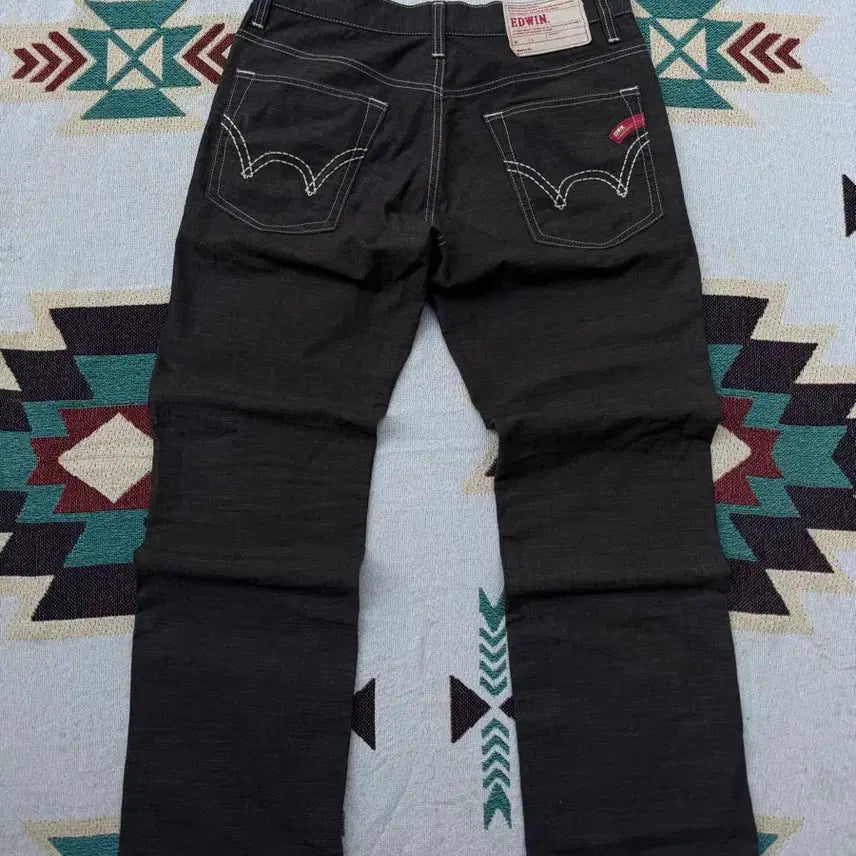 [BUNJANG] EDWIN Linen Blend Denim Pants (W33) / EDWIN 린넨 혼방 데님 팬츠 (W33)