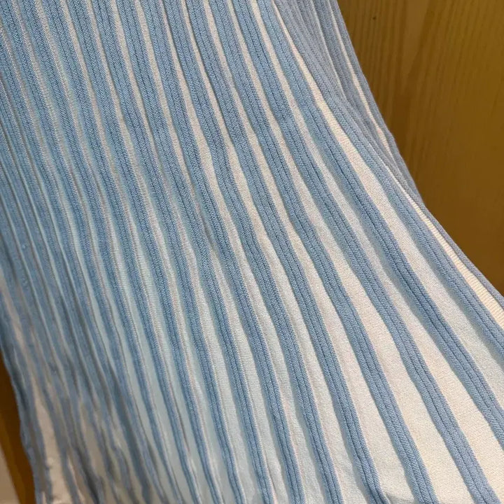 [BUNJANG] Striped Knit Two-Piece Set / 스트라이프 니트 투피스